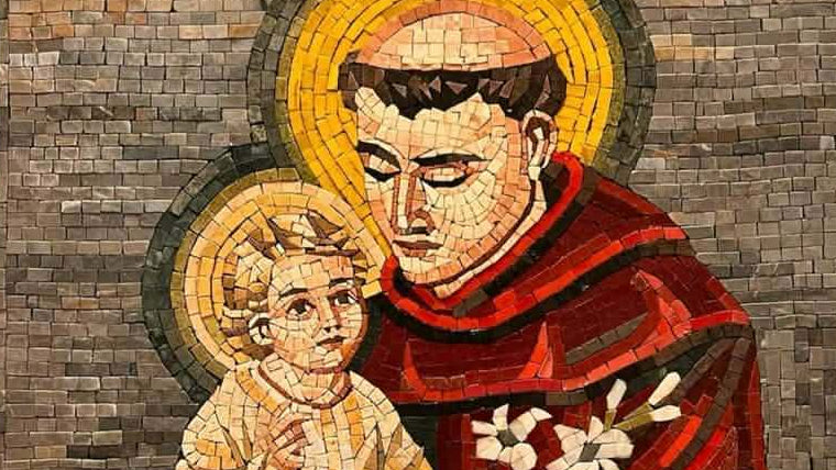 Saint Francis of Assisi Mosaic Master piece Hand Made in The Holy land