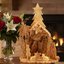 Nativity Scene with Music Player, 10.4" Olive Wood from Holy Land ( Plays Starry Night)