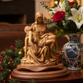 Pieta Carving, 6.1" Olive Wood Sculpture from Bethlehem