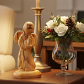 Angel Holding a candle5.9" Hand Carved Olive Wood