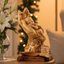 “Protected by the Hand of God” Sculpture 8.5" Tall, Made from Holy Land Olive Wood