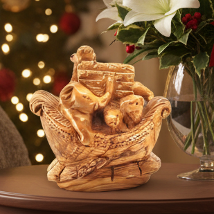 Noah's Ark with Animals Carving