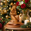 Virgin Mary with Baby Jesus, 10.4" Olive Wood Statue from Bethlehem