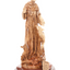St. Frances Assisi with Deer Masterpiece, 15.4" Wood Carving from Holy Land Olive Wood