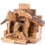 Rustic Olive Wood Nativity Scene, 4.5" with Natural Edges