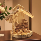 Nativity Scene Ornament, 3.1" Standing Handmade from Bethlehem