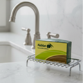 Pure olive oil soap from Nablus Holy Land, front view of the olive oil soap masterpiece
