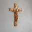 13.8" Wall Crucifix, Wooden Hand Made w/ 5 souvenirs from Holy Land
