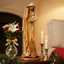 Virgin Mary with Baby Jesus, 19.3" Carved from the Holy Land Olive Wood