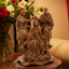Coronation of Virgin Mary, Carved Wooden Masterpiece 11.5"