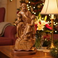 Jesus Christ, "With The Children" Masterpiece 24", Olive Wood Carved Sculpture from the Holy Land