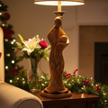 Virgin Mary with Baby Jesus Statue Abstract, 17.3" Olive Wood Carving Statue from Bethlehem