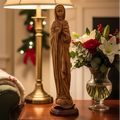 Praying Virgin Mary, 15.7" Olive Wood Carving from Bethlehem
