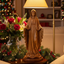 Our Lady of the Grace, Virgin Mary Masterpiece, 31.5" Olive Wood Carved Sculpture from the Holy Land
