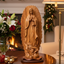Virgin Mary “Our Lady of Guadalupe” Statue, 20.7" Carving from Holy Land Olive Wood