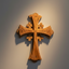 Jerusalem Wall Cross, 6.1" , Holy Land Olive Wood