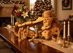 Unique Natural Olive Wood Nativity Scene from Olive Wood in Bethlehem