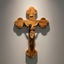 15" Budded Crucifix, Corpus Hand Carved from Holy Land Olive Wood