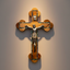 8.7" Wooden and Mother of Pearl Crucifix