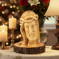 Jesus Christ Bust Carving, 6"