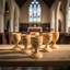 Wooden Communion Cups, Set of 6 from Holy Land Olive
