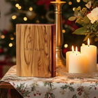 English Bible with Wooden Protection Cover