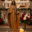 Our Lady of Grace, Virgin Mary Masterpiece, Extra Large 46" Carving Sculpture from Holy Land Olive Wood