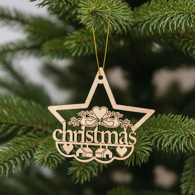 Christmas Ornament, Olive Wood from Bethlehem