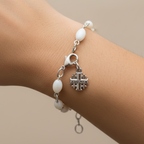 Prayer Bracelet, Made with Mother of Pearl