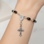 Hematite Bracelet with Roman Cross Pendant