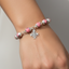 Rosary Bracelet, Pink Beads