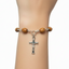 Rosary Bracelet with Crucifix Pendant, Wooden 8*6 mm