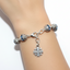Blue Jerusalem Cross, Crystal Prayer Bracelet 6mm