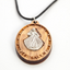 Olive Wood Divine Mercy Pendant