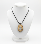 Olive Wood Sacred Heart of Jesus Pendant