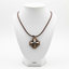 Jerusalem Cross Silver Plated Olive Wood Necklace