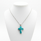 Dark Green Cross Pendant