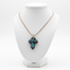 Budded Cross Necklace (Olive Wood and Colorful Mother of Pearl)