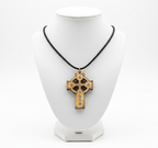 Olive Wood Celtic Cross Necklace