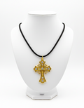 Artistic Olive Wood Jerusalem Cross Necklace