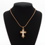Cross Necklace (Olive Wood and White Mother of Pearl)