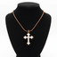 Mother of Pearl Budded Cross Necklace