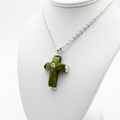 Green Cross Pendant Birthstones