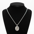 Religious jewelry hand made in Bethlehem Holy Land, front view of the olive wood masterpiece