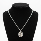 Religious jewelry hand made in Bethlehem Holy Land, front view of the olive wood masterpiece