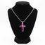 Purple Cross Pendant Birthstones