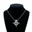 Magnetic Star of Bethlehem Necklace with Purple Gemstones