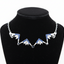 Two-Way Magnetic Star of Bethlehem Necklace with Blue Gemstones