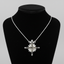 Two-Way Magnetic Star of Bethlehem Necklace with Gemstones