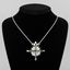 Magnetic Star of Bethlehem Necklace with White Gemstones